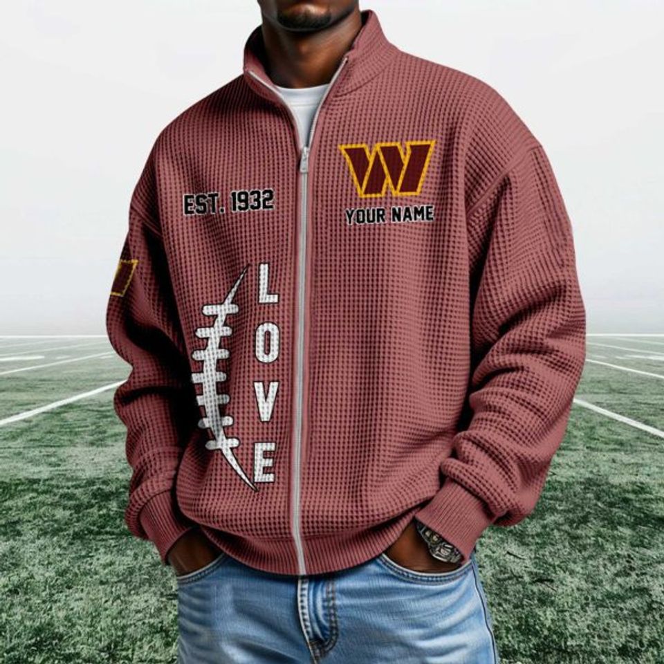 Commanders EST 1932 Quarter Zip Waffle Jacket