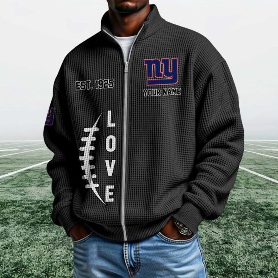 Giants EST 1925 Quarter Zip Waffle Jacket