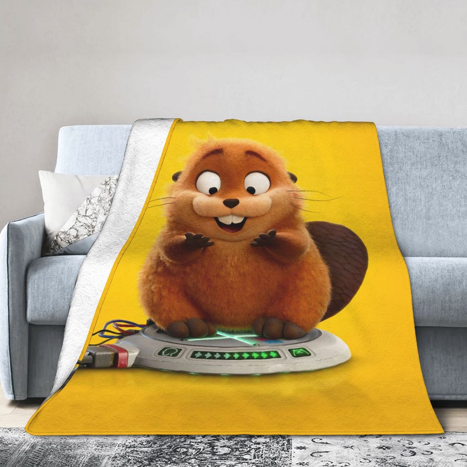 Hoppers Cartoon Movie 2026 Fleece Blanket, Disney Cartoon Movie Blanket For Kids