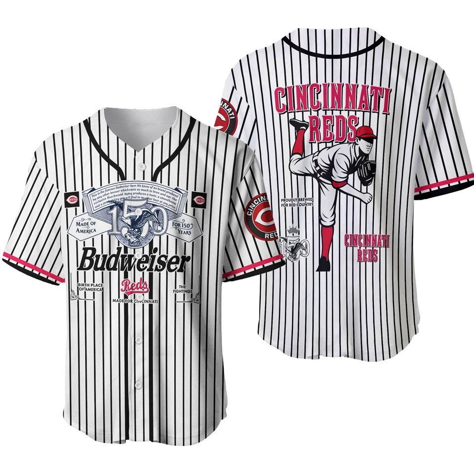 Cincinnati Reds Budweisers 150 Years 2026 Baseball Jersey