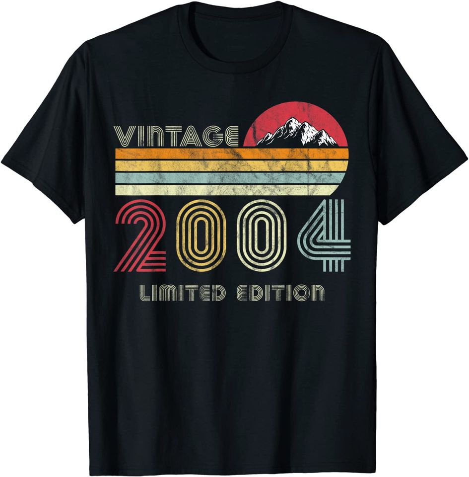 17 Year Old Gifts Vintage 2004 Limited Edition 17th Birthday T-Shirt