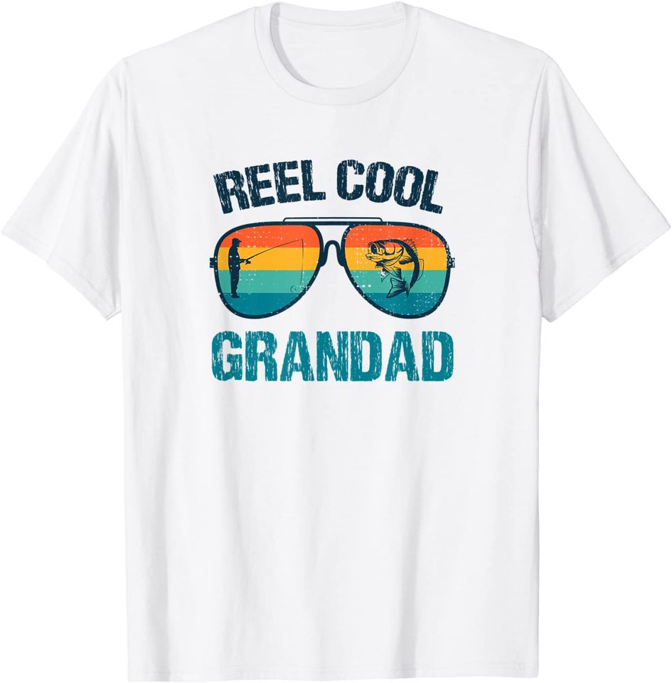 Reel Cool Grandad. Funny Fishing For Grand Fathers T-Shirt