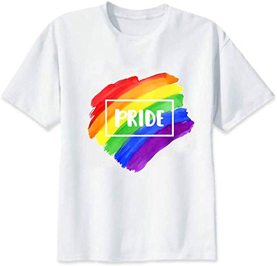 Smile Fish Women Crewneck Shirts Rainbow Tops Graphic Short Sleeve Tees