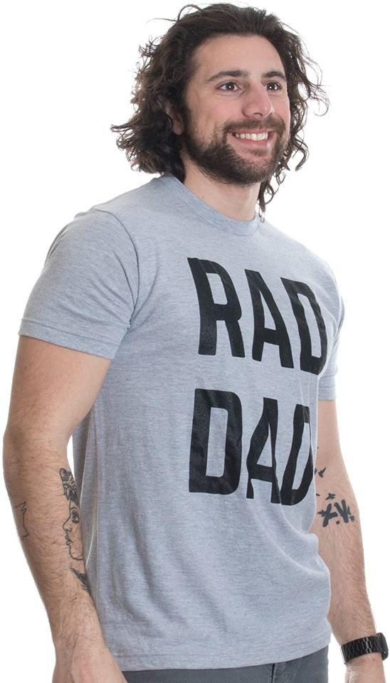 RAD DAD | Funny Cool Dad Joke Humor, Daddy Father's Day Grandpa Fathers T-Shirt