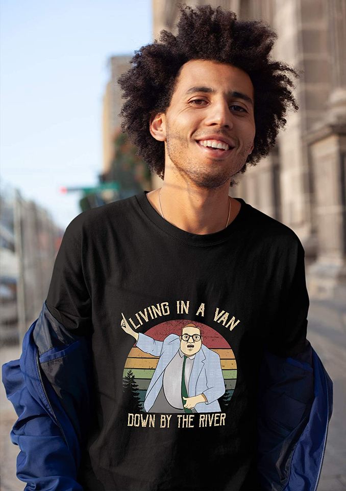 Saturday Night Live Matt Foley Living in A Van Down by The River Circle Unisex Tshirt