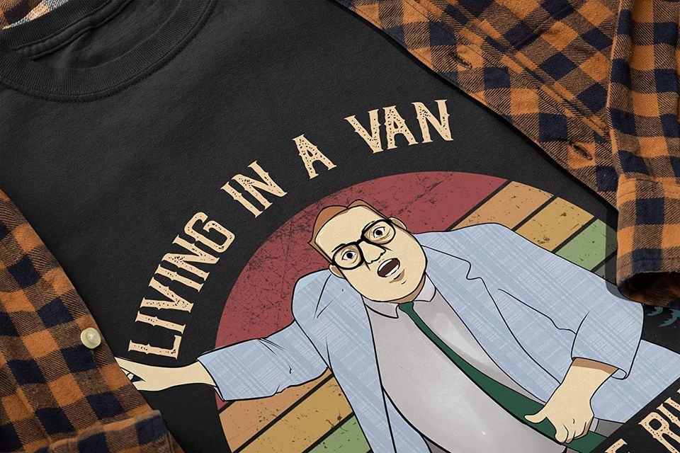 Saturday Night Live Matt Foley Living in A Van Down by The River Circle Unisex Tshirt