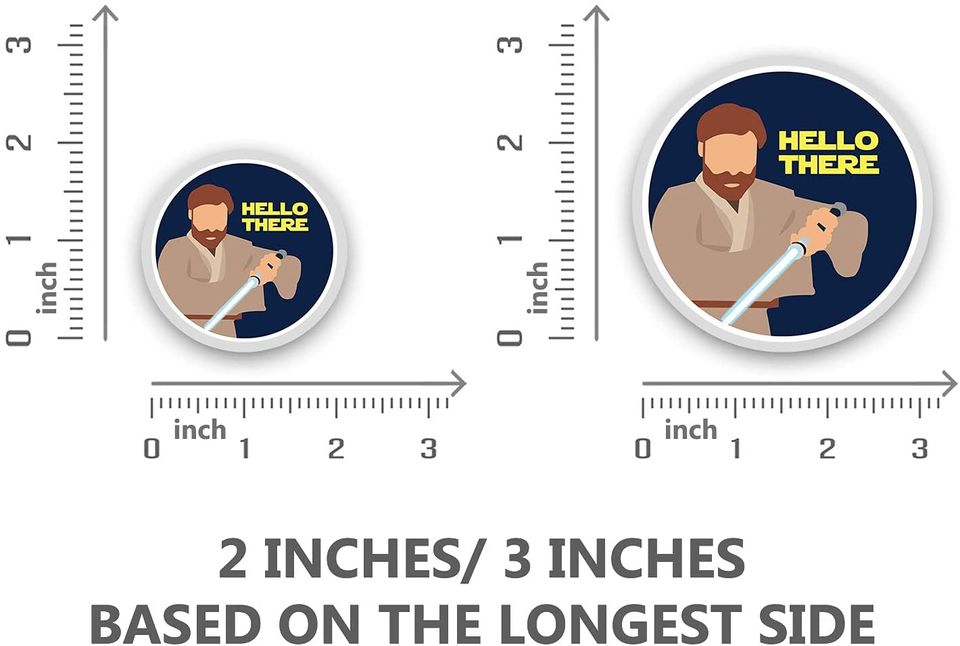 OBI Wan Kenobi Hello Threre Circle  3"