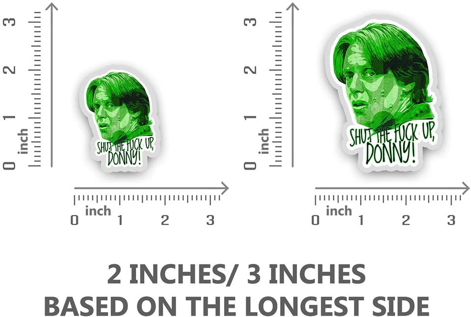 The Big Lebowski Dude Donny Green Sticker 2"