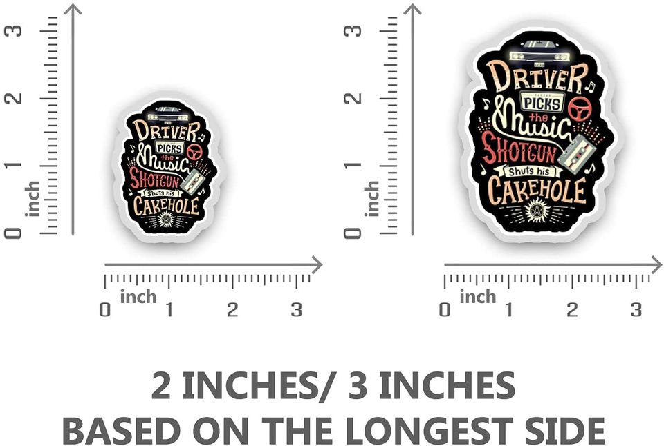 Driver Chooses The Music A Shotgun Closes Its Hole Sticker 3"