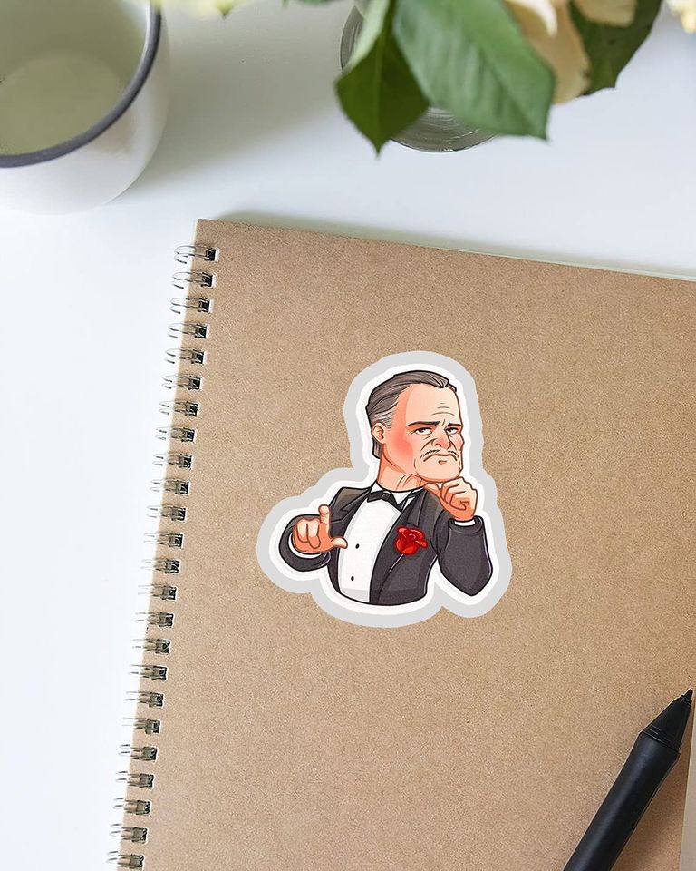 The Godfather Vito Corleone  Sticker 3"