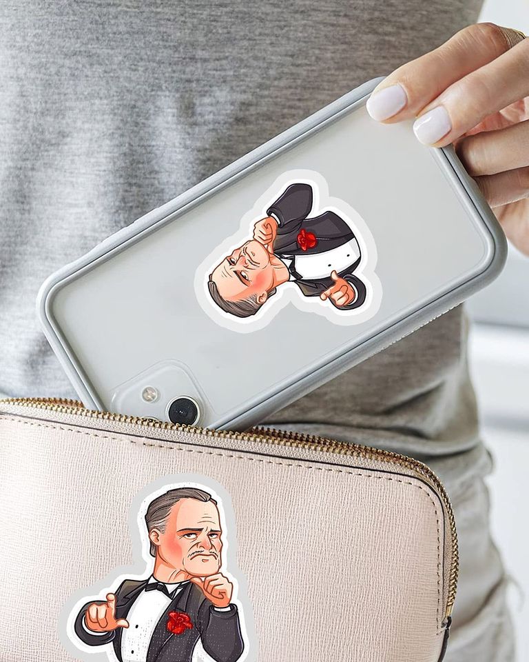 The Godfather Vito Corleone  Sticker 3"