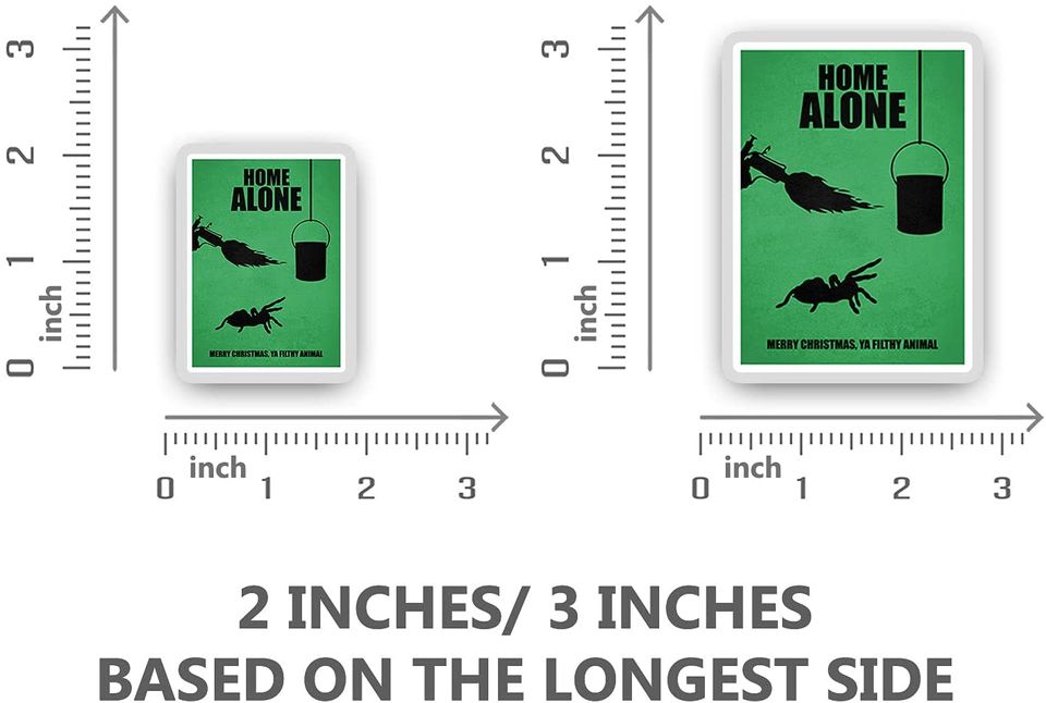 Home Alone Minimal Movie Poster MMPG Graphix Sticker 3"