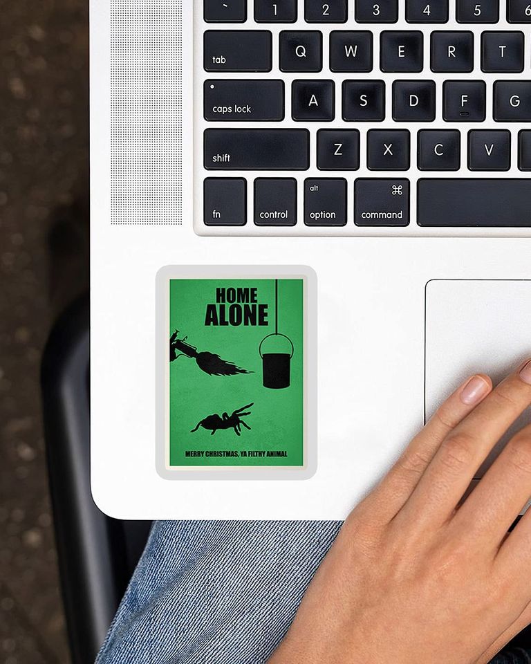 Home Alone Minimal Movie Poster MMPG Graphix Sticker 3"