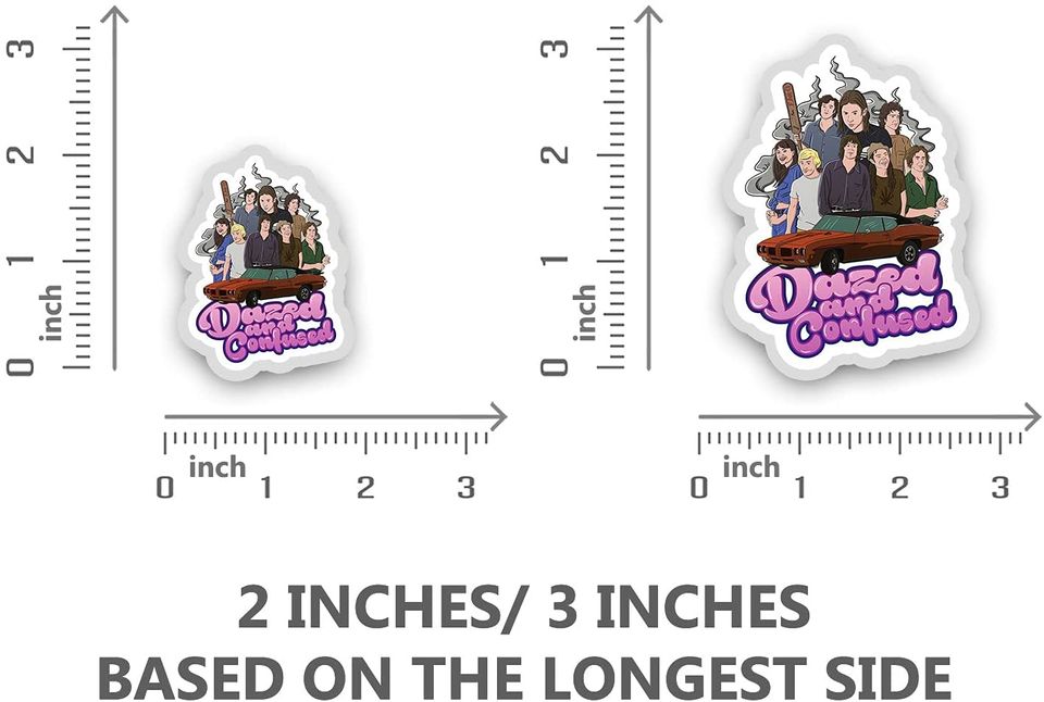 Dazed and Confused Character Collage Art  Sticker 3"