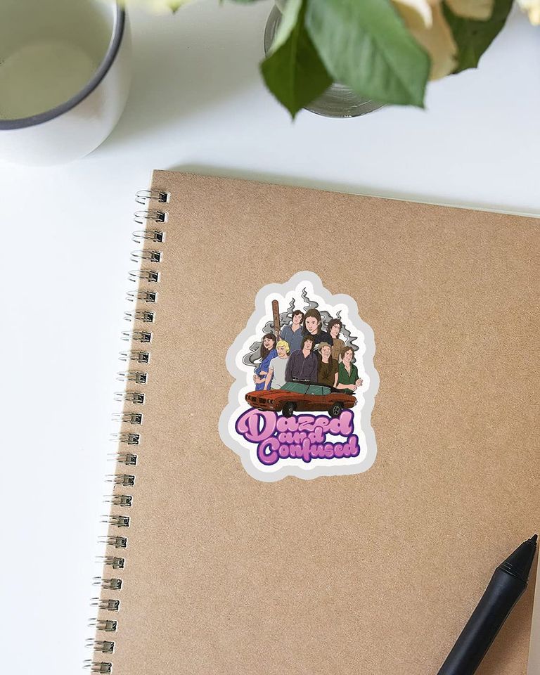 Dazed and Confused Character Collage Art  Sticker 3"