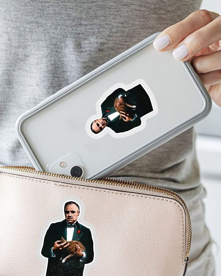 The Godfather Vito Corleone's Cat Sticker 3"
