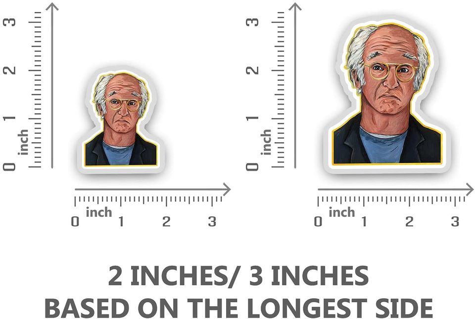 Curb Your Enthusiasm Larry David Unenthused Sticker 3"