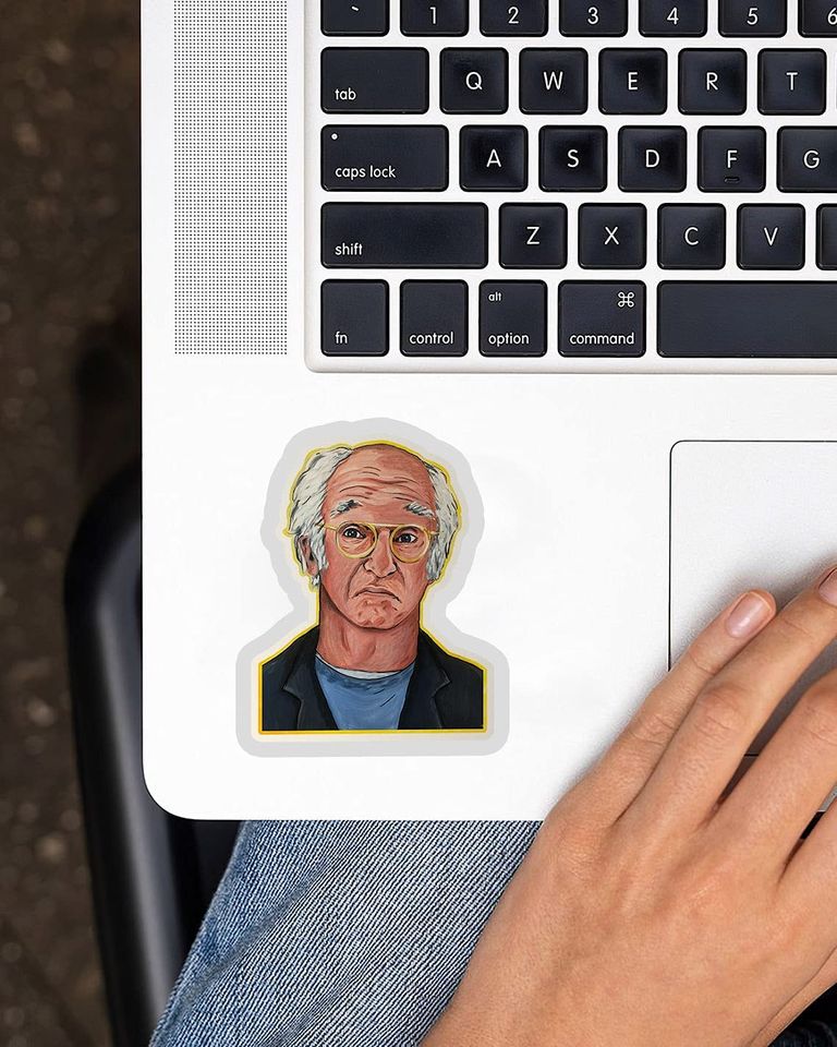 Curb Your Enthusiasm Larry David Unenthused Sticker 3"