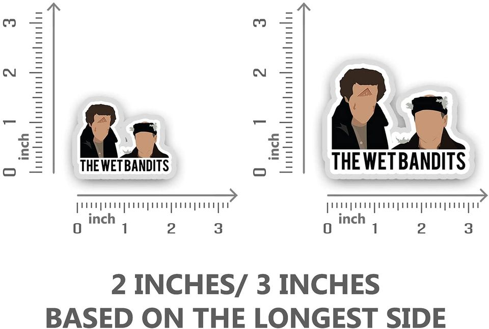 Home Alone Harry and Marv Faceless Sticker 3"