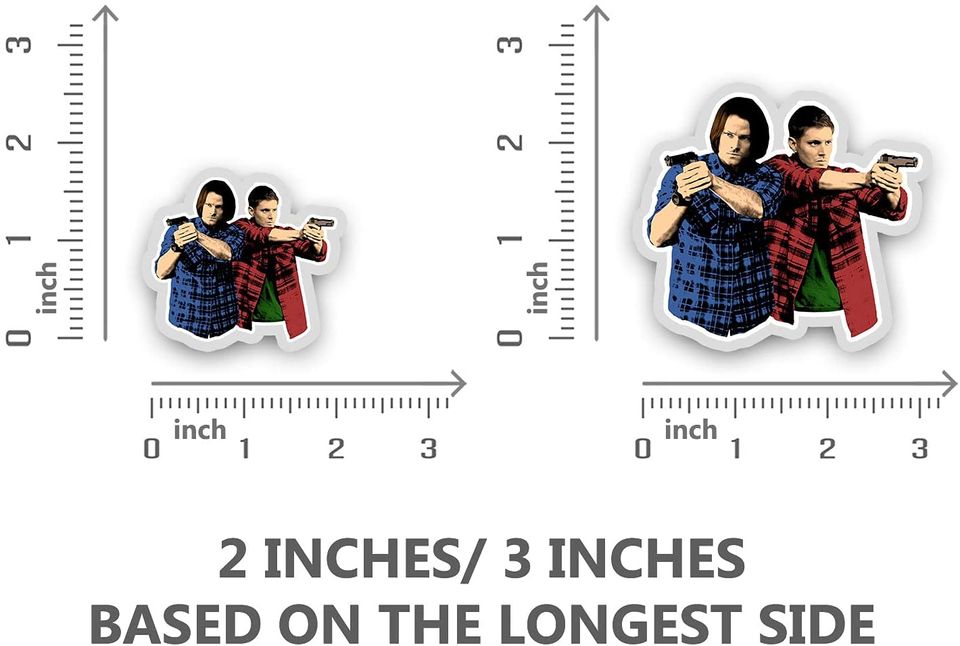 Sam and Dean Sticker 2"