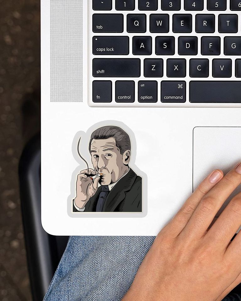 Goodfellas Robert De NIRO Smoking  Sticker 3"