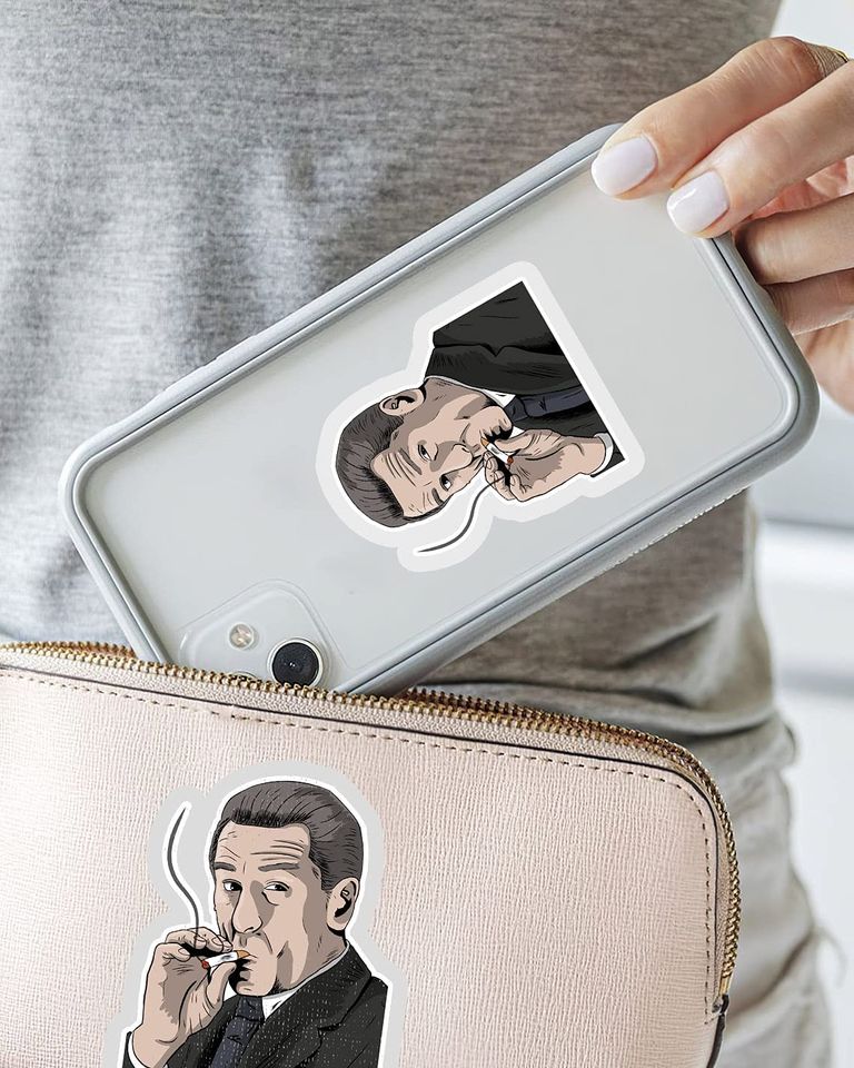 Goodfellas Robert De NIRO Smoking  Sticker 3"