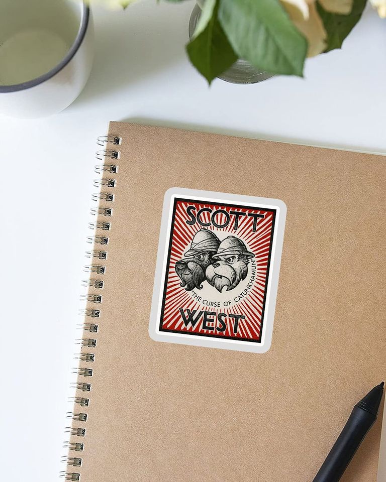 Columbo Dog Detectives Scott et West Sticker 2"