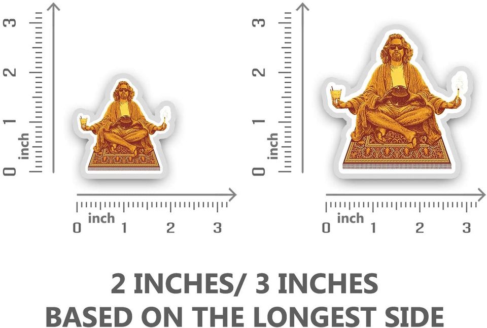 The Big Lebowski Le MEC Budha Sticker 2"