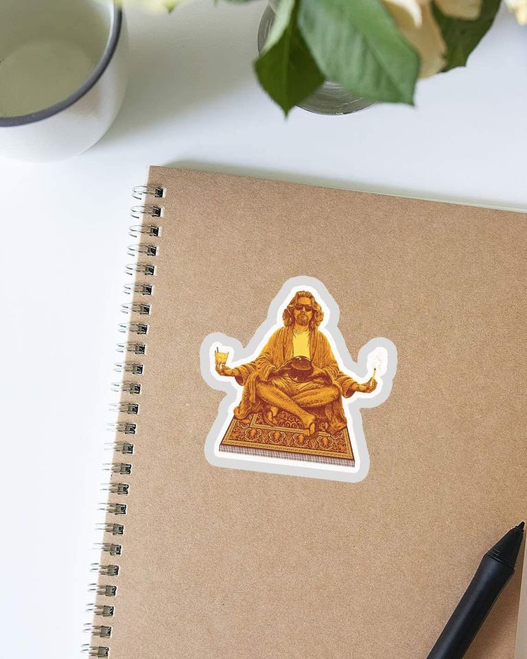 The Big Lebowski Le MEC Budha Sticker 2"