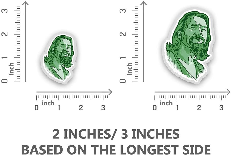 The Big Lebowski Le MEC vert Sticker 3"