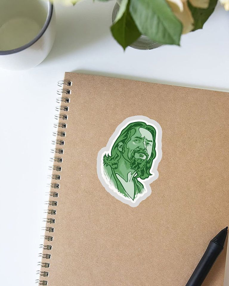 The Big Lebowski Le MEC vert Sticker 3"