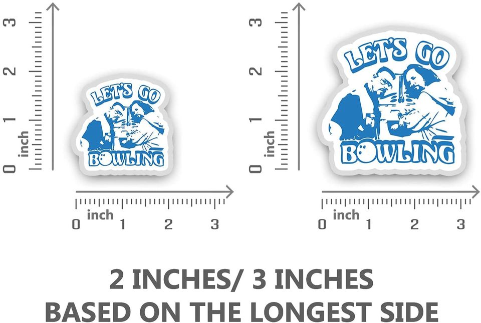 The Big Lebowski Allons au Bowling  Sticker 2"