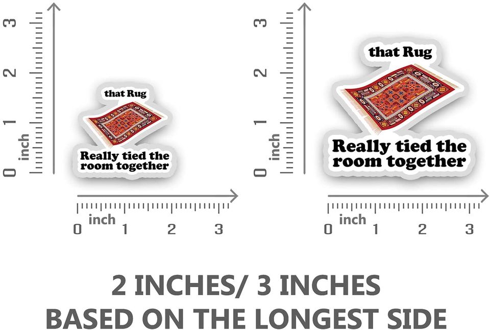 The Big Lebowski ce Tapis a vraiment li la Pice Ensemble Sticker 2"