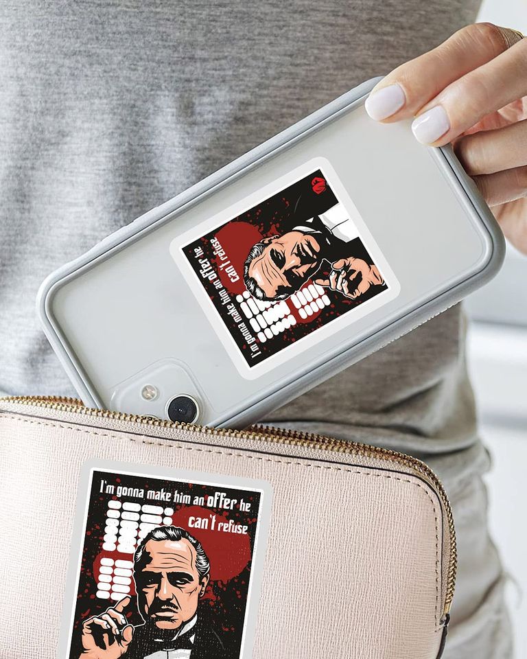 The Godfather Vito Corleone  Sticker 3"