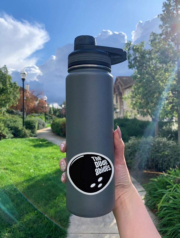 The Big Lebowski LE Dude ABIDE64 Sticker 2"