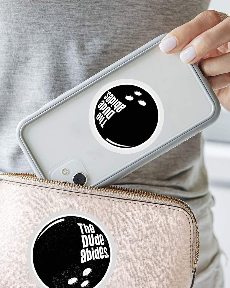 The Big Lebowski LE Dude ABIDE64 Sticker 2"