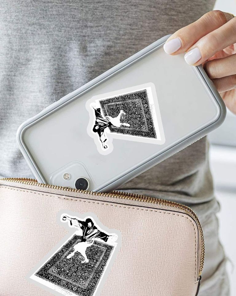 The Big Lebowski Le MEC Et Son Chi Sticker 2"