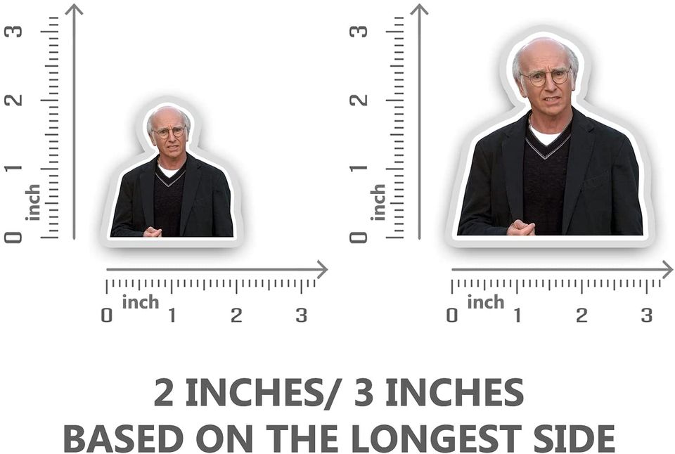 Curb Your Enthusiasm Larry David  Sticker 3"