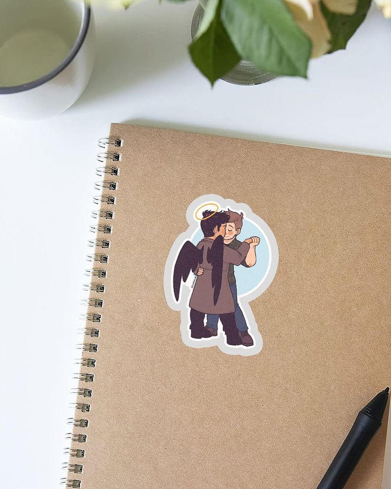 Sam Dean and Castiel Slow Dance Sticker 2"