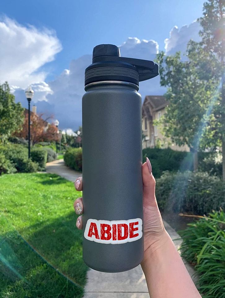 The Big Lebowski Abide Sticker 2"