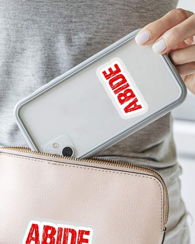 The Big Lebowski Abide Sticker 2"