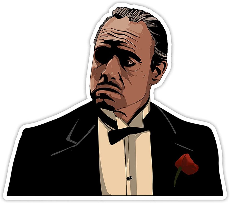 The Godfather Vito Corleone I’m Gonna Make Him an Offer He Can’t Refuse Sticker 3"