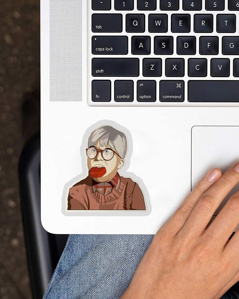 A Christmas Story Ralphie Oh Fudge Sticker 3"