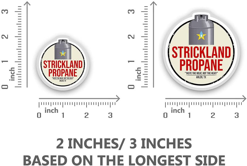 King of The Hill Strickland Propane  Sticker 2"
