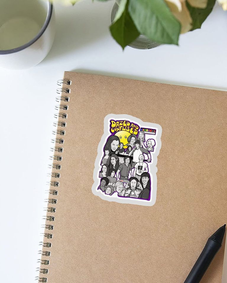 Dazed and Confused Character Collage Art Sticker 3"