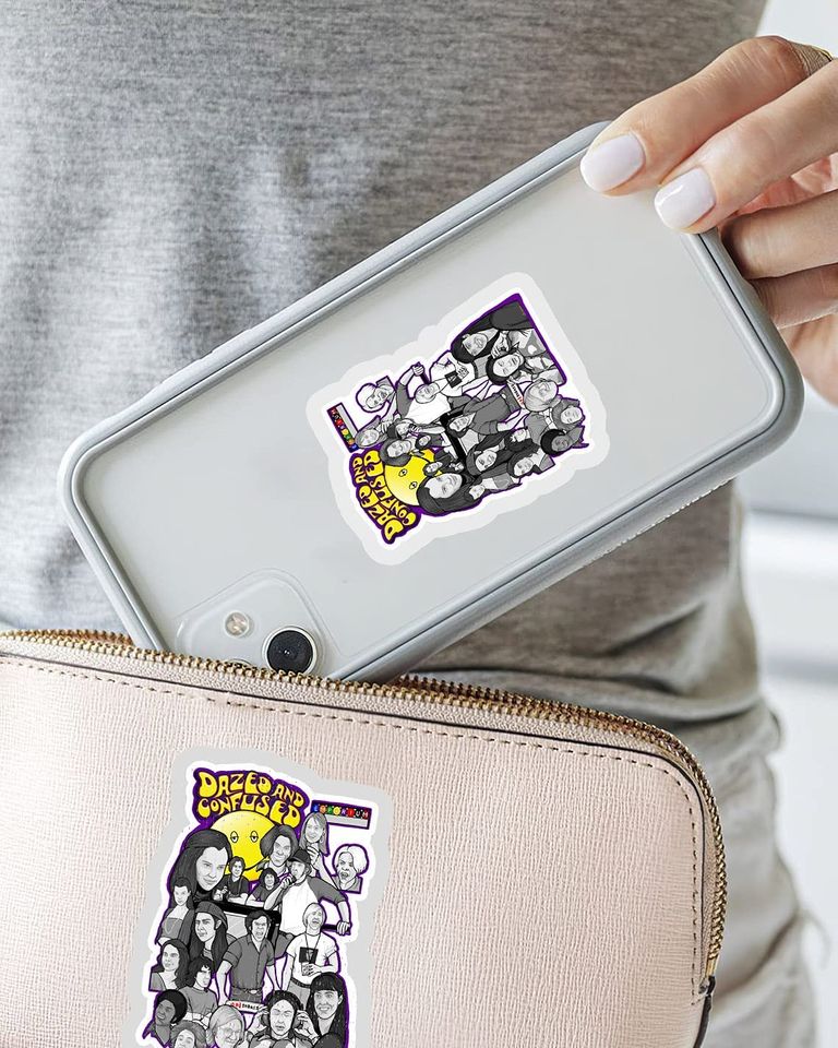 Dazed and Confused Character Collage Art Sticker 3"