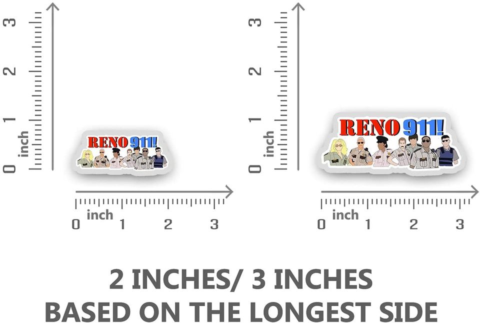 Reno 911 Sticker 3"