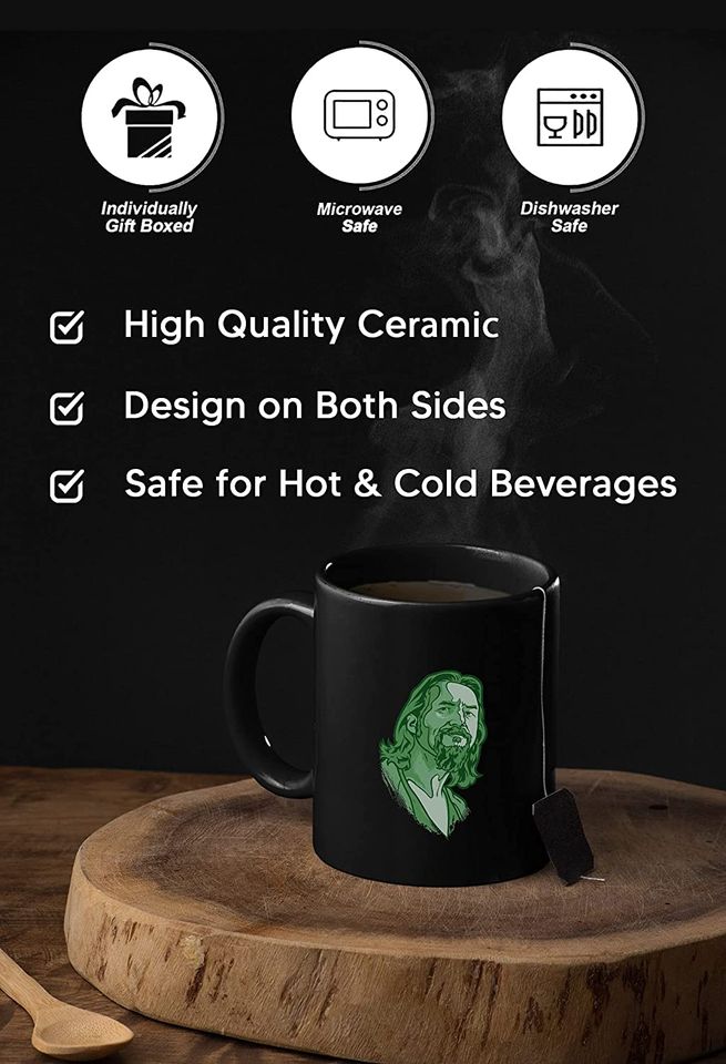 The Big Lebowski The Dude Green Mug 11oz