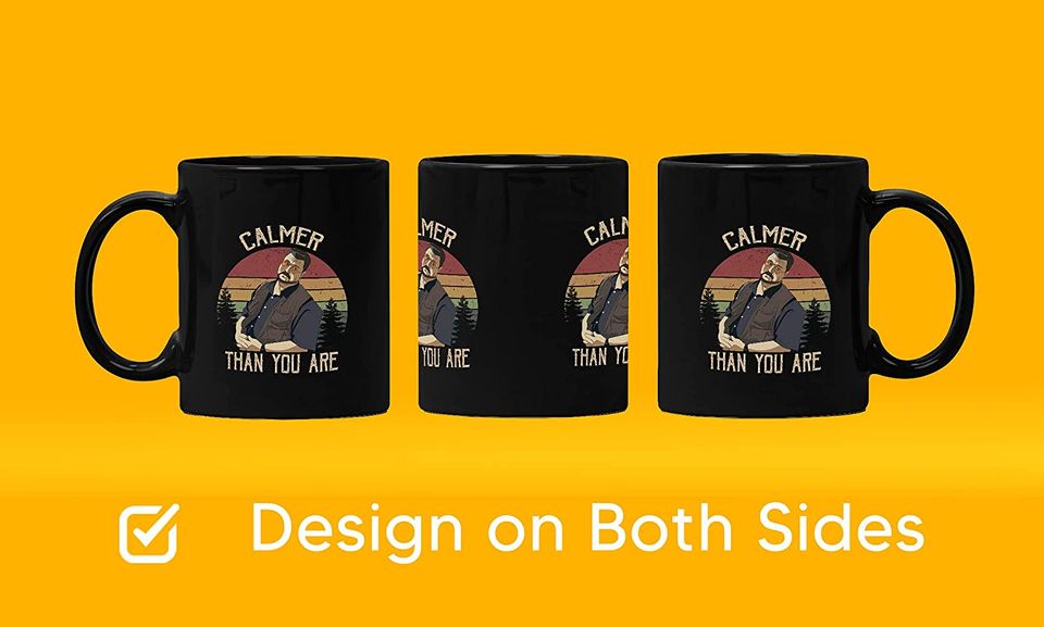The Big Lebowski Walter Sobchak Calmer Than You Are Circle Mug 11oz