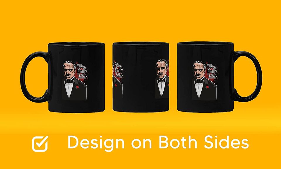 The Godfather Don Vito Corleone Never Let Anyone Know What You're Thinking Mug 11oz